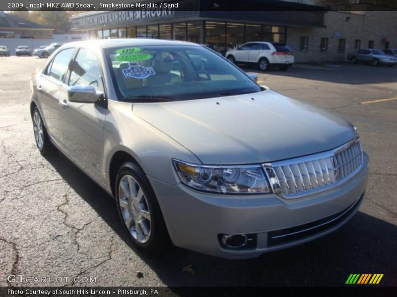Front 3/4 View of 2009 MKZ AWD Sedan