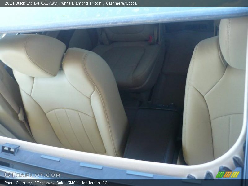 White Diamond Tricoat / Cashmere/Cocoa 2011 Buick Enclave CXL AWD