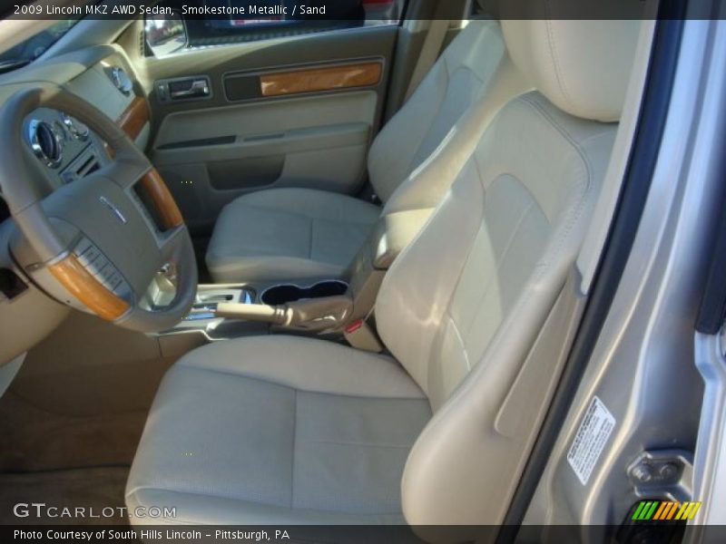  2009 MKZ AWD Sedan Sand Interior