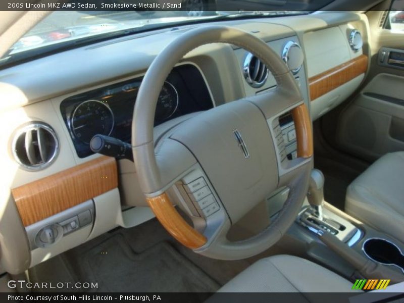 Sand Interior - 2009 MKZ AWD Sedan 