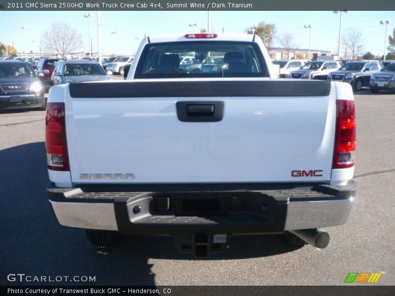  2011 Sierra 2500HD Work Truck Crew Cab 4x4 Summit White