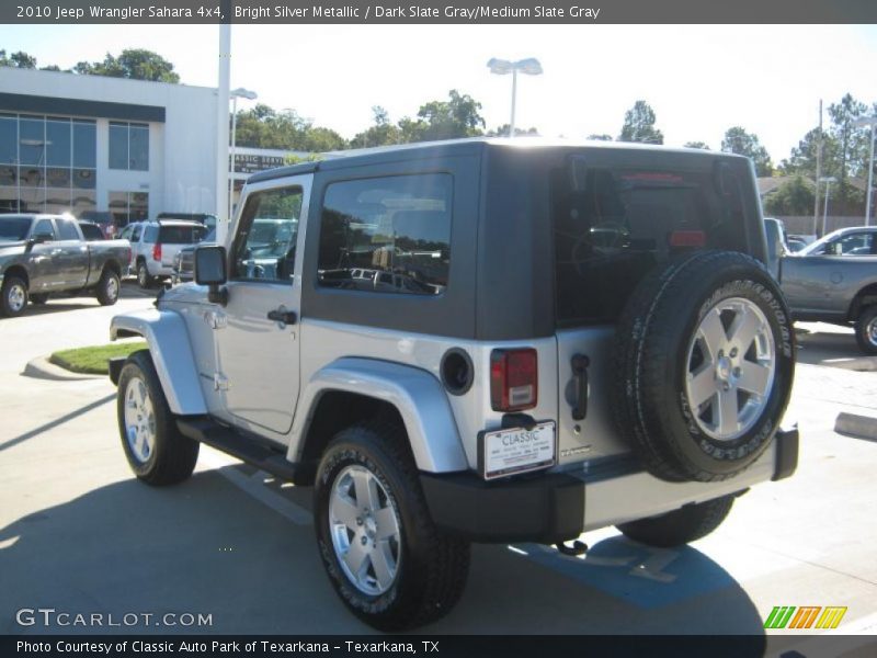 Bright Silver Metallic / Dark Slate Gray/Medium Slate Gray 2010 Jeep Wrangler Sahara 4x4