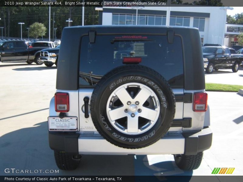 Bright Silver Metallic / Dark Slate Gray/Medium Slate Gray 2010 Jeep Wrangler Sahara 4x4