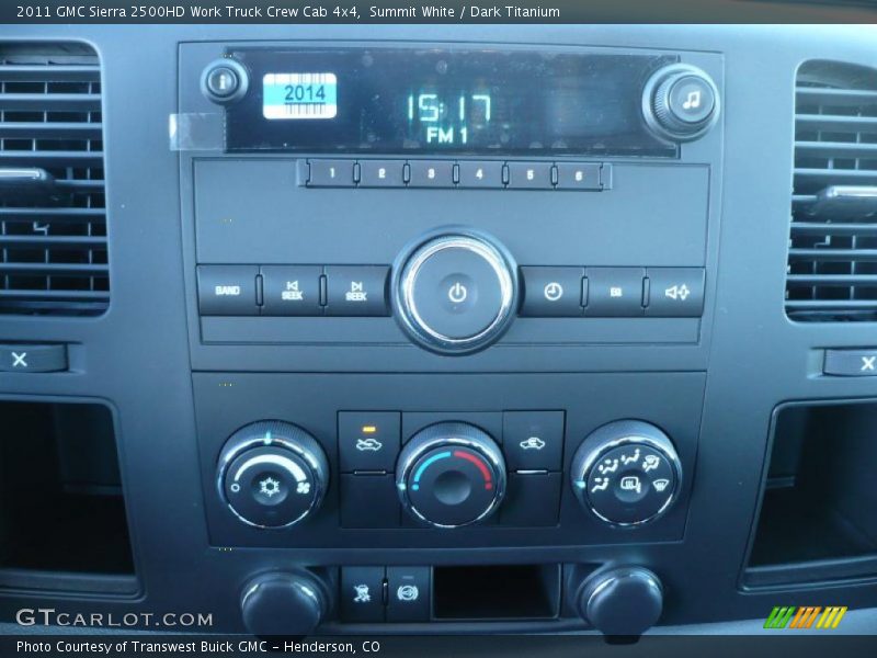 Controls of 2011 Sierra 2500HD Work Truck Crew Cab 4x4