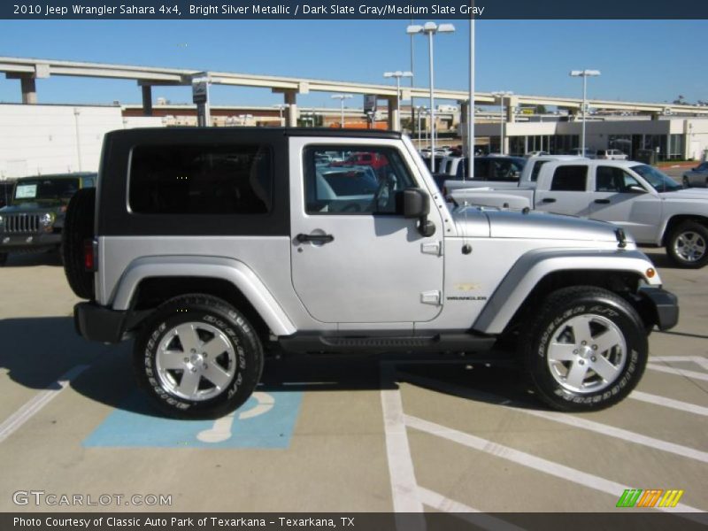 Bright Silver Metallic / Dark Slate Gray/Medium Slate Gray 2010 Jeep Wrangler Sahara 4x4