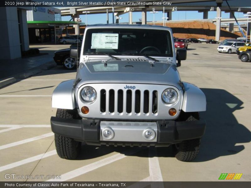 Bright Silver Metallic / Dark Slate Gray/Medium Slate Gray 2010 Jeep Wrangler Sahara 4x4