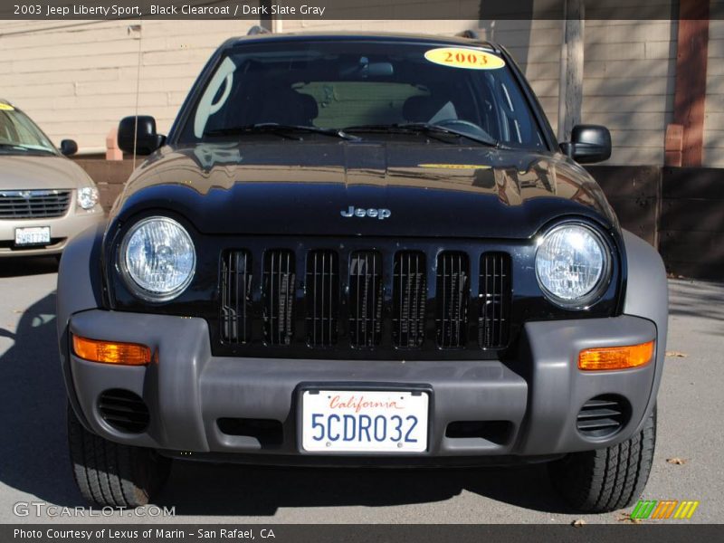 Black Clearcoat / Dark Slate Gray 2003 Jeep Liberty Sport