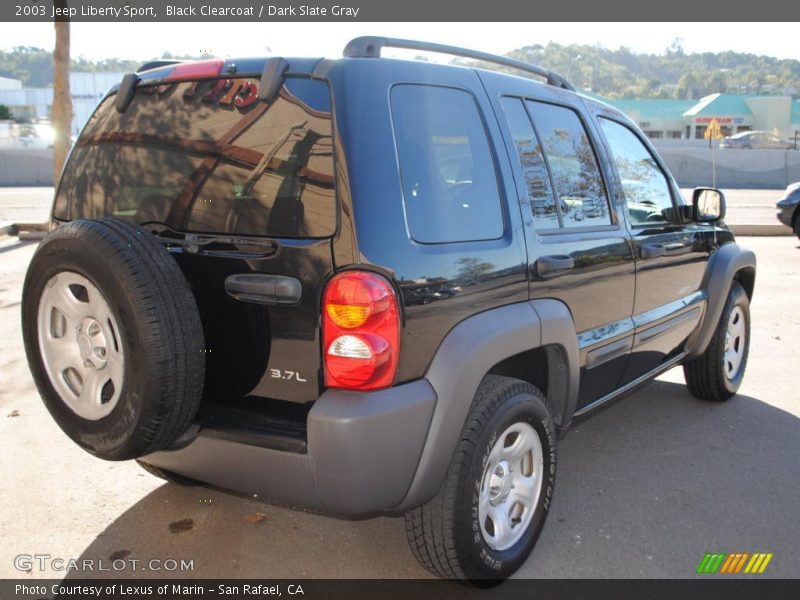 Black Clearcoat / Dark Slate Gray 2003 Jeep Liberty Sport