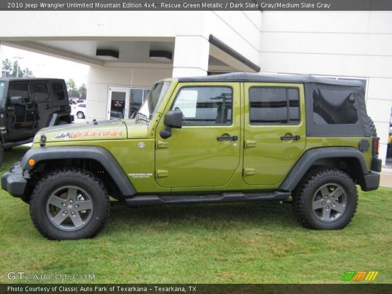 Rescue Green Metallic / Dark Slate Gray/Medium Slate Gray 2010 Jeep Wrangler Unlimited Mountain Edition 4x4