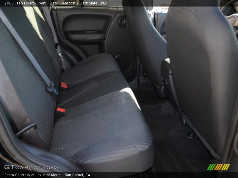 Black Clearcoat / Dark Slate Gray 2003 Jeep Liberty Sport