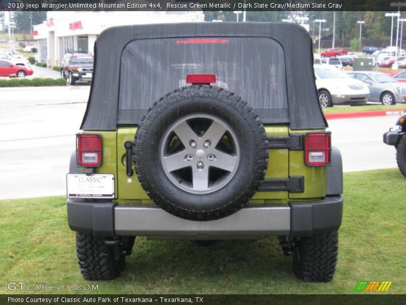 Rescue Green Metallic / Dark Slate Gray/Medium Slate Gray 2010 Jeep Wrangler Unlimited Mountain Edition 4x4