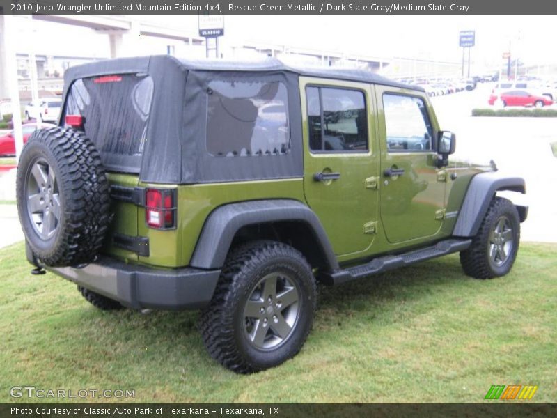 Rescue Green Metallic / Dark Slate Gray/Medium Slate Gray 2010 Jeep Wrangler Unlimited Mountain Edition 4x4