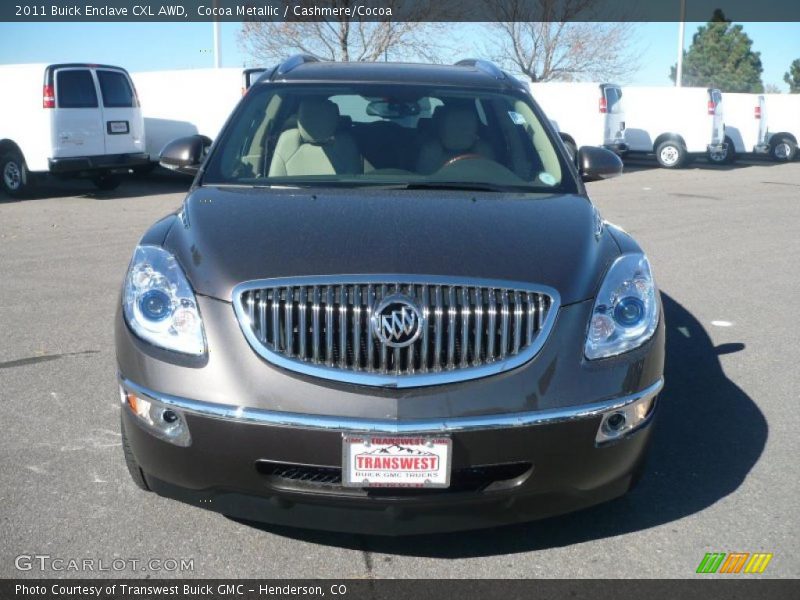 Cocoa Metallic / Cashmere/Cocoa 2011 Buick Enclave CXL AWD