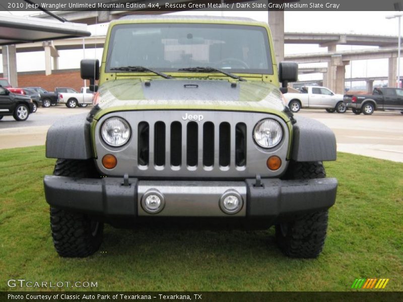Rescue Green Metallic / Dark Slate Gray/Medium Slate Gray 2010 Jeep Wrangler Unlimited Mountain Edition 4x4