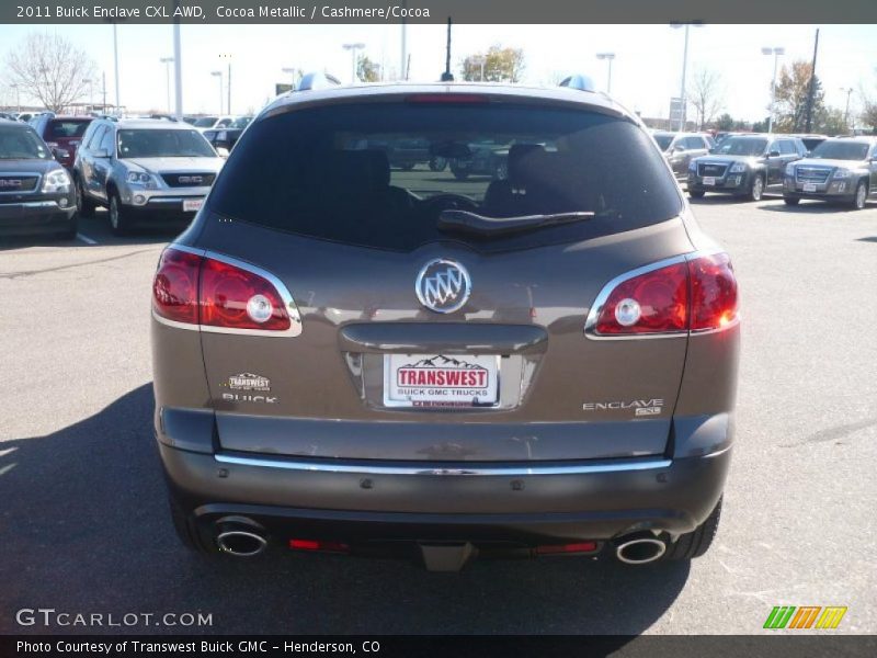 Cocoa Metallic / Cashmere/Cocoa 2011 Buick Enclave CXL AWD