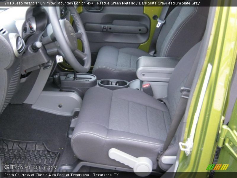 Rescue Green Metallic / Dark Slate Gray/Medium Slate Gray 2010 Jeep Wrangler Unlimited Mountain Edition 4x4