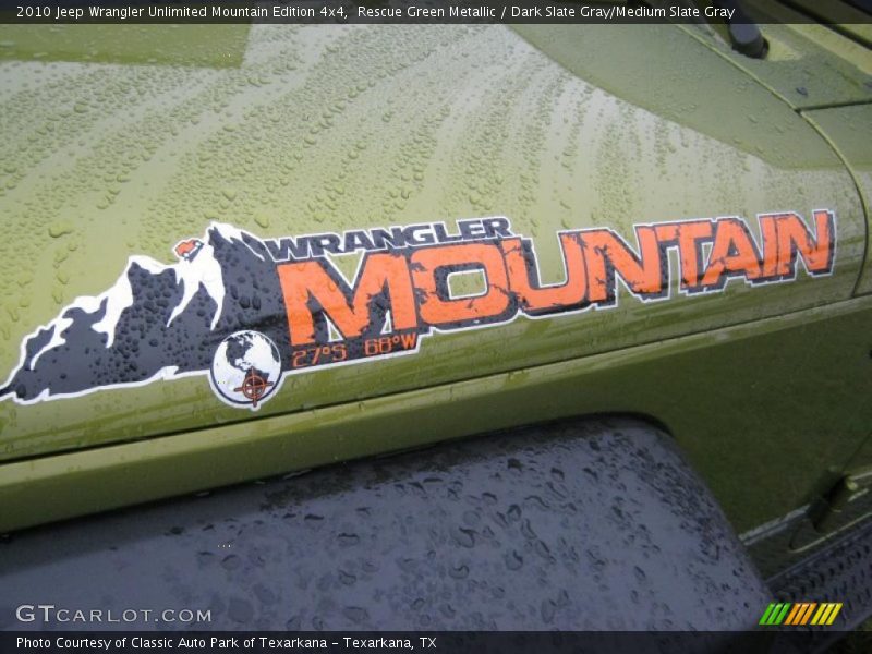 Rescue Green Metallic / Dark Slate Gray/Medium Slate Gray 2010 Jeep Wrangler Unlimited Mountain Edition 4x4