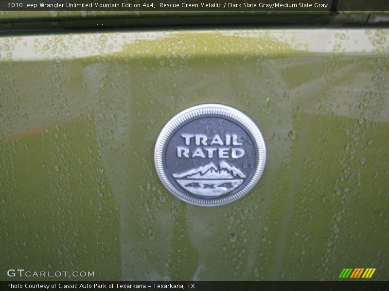 Rescue Green Metallic / Dark Slate Gray/Medium Slate Gray 2010 Jeep Wrangler Unlimited Mountain Edition 4x4
