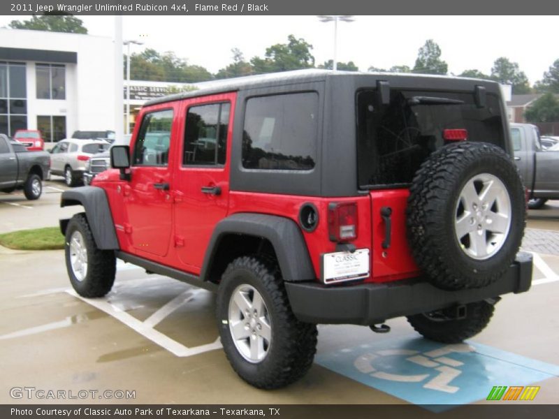 Flame Red / Black 2011 Jeep Wrangler Unlimited Rubicon 4x4