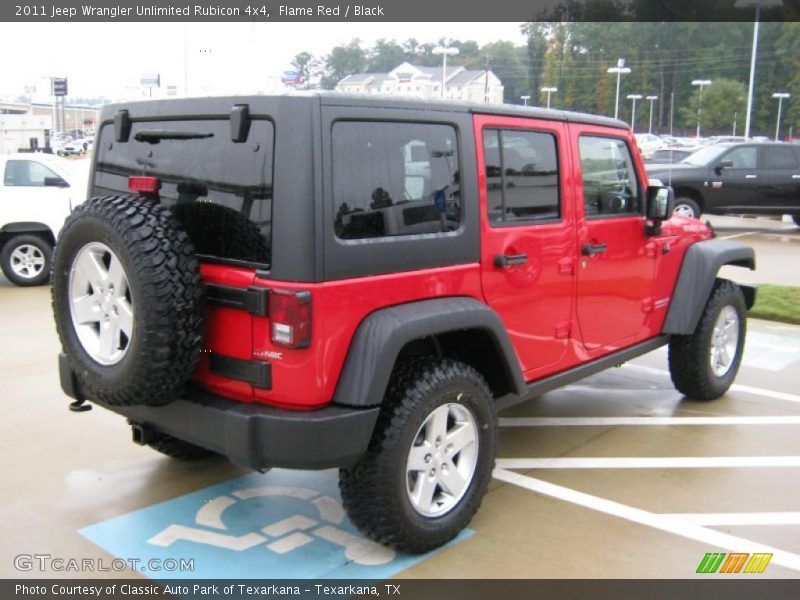 Flame Red / Black 2011 Jeep Wrangler Unlimited Rubicon 4x4