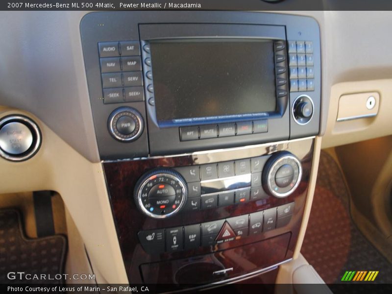 Controls of 2007 ML 500 4Matic