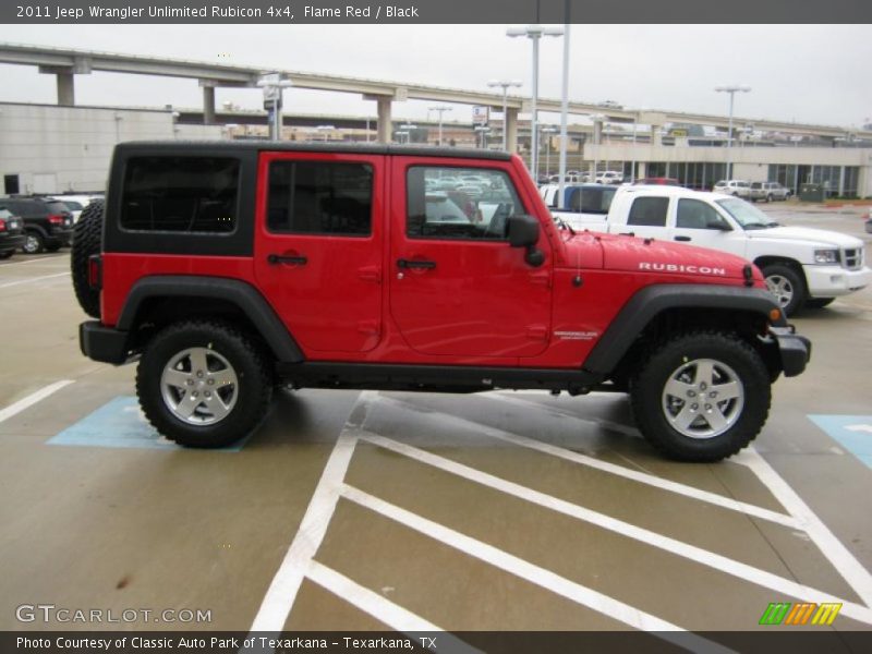 Flame Red / Black 2011 Jeep Wrangler Unlimited Rubicon 4x4