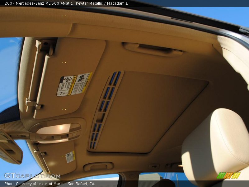 Sunroof of 2007 ML 500 4Matic