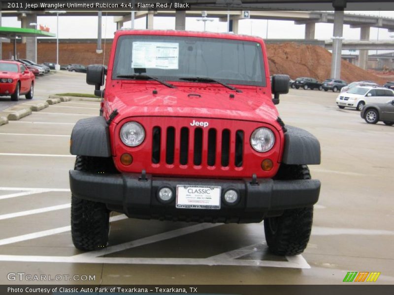 Flame Red / Black 2011 Jeep Wrangler Unlimited Rubicon 4x4