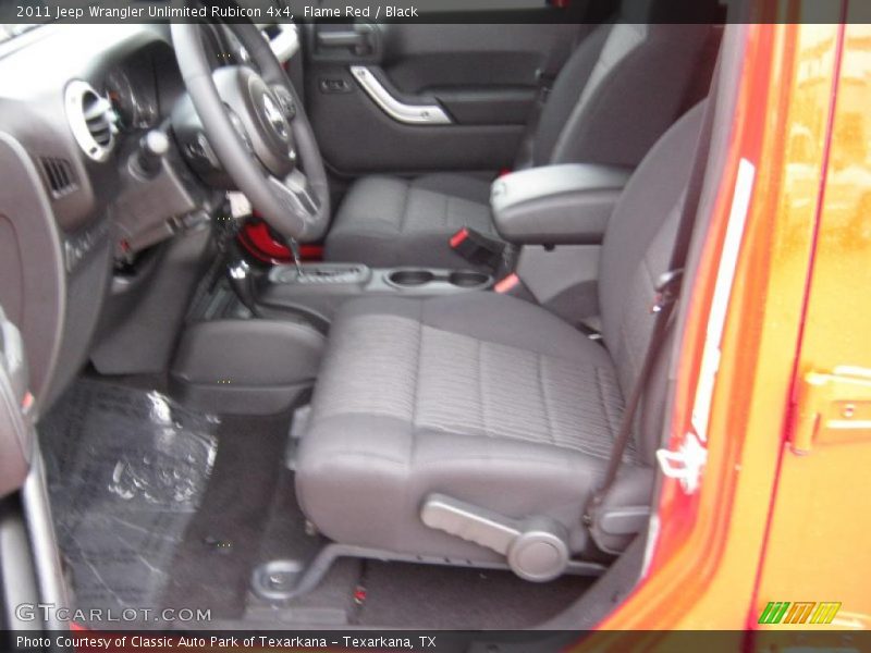 Flame Red / Black 2011 Jeep Wrangler Unlimited Rubicon 4x4