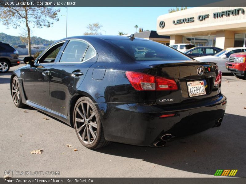 Obsidian Black / Black 2008 Lexus IS F
