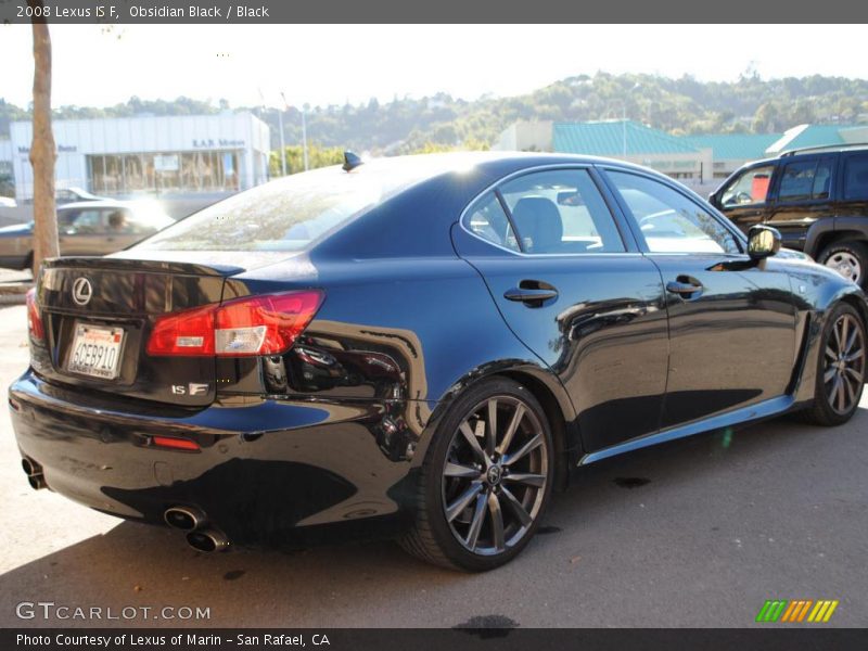 Obsidian Black / Black 2008 Lexus IS F