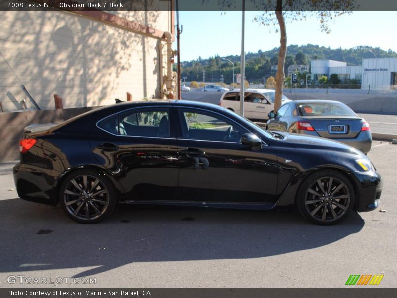 Obsidian Black / Black 2008 Lexus IS F