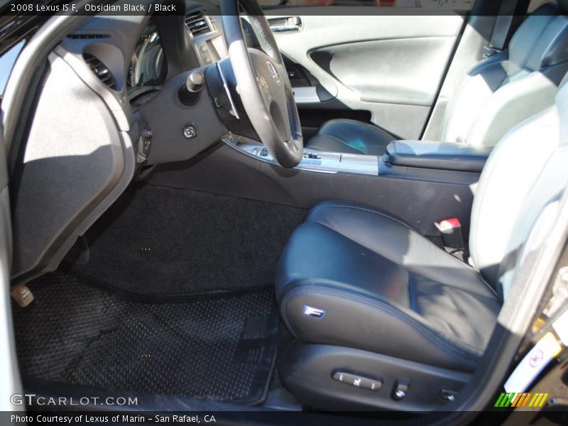  2008 IS F Black Interior