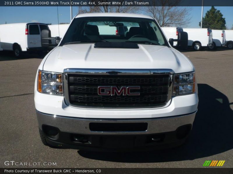 Summit White / Dark Titanium 2011 GMC Sierra 3500HD Work Truck Crew Cab 4x4