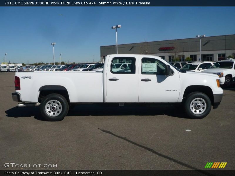 Summit White / Dark Titanium 2011 GMC Sierra 3500HD Work Truck Crew Cab 4x4