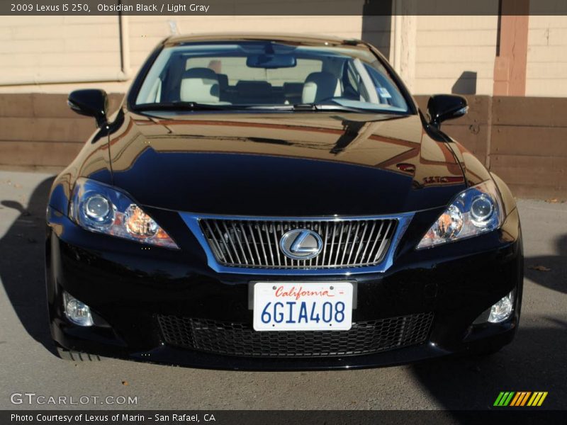 Obsidian Black / Light Gray 2009 Lexus IS 250