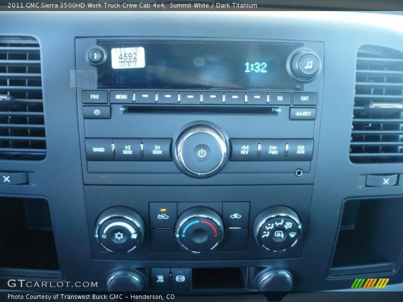 Summit White / Dark Titanium 2011 GMC Sierra 3500HD Work Truck Crew Cab 4x4