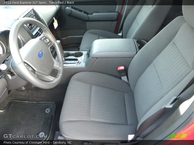  2010 Explorer XLT Sport Black Interior