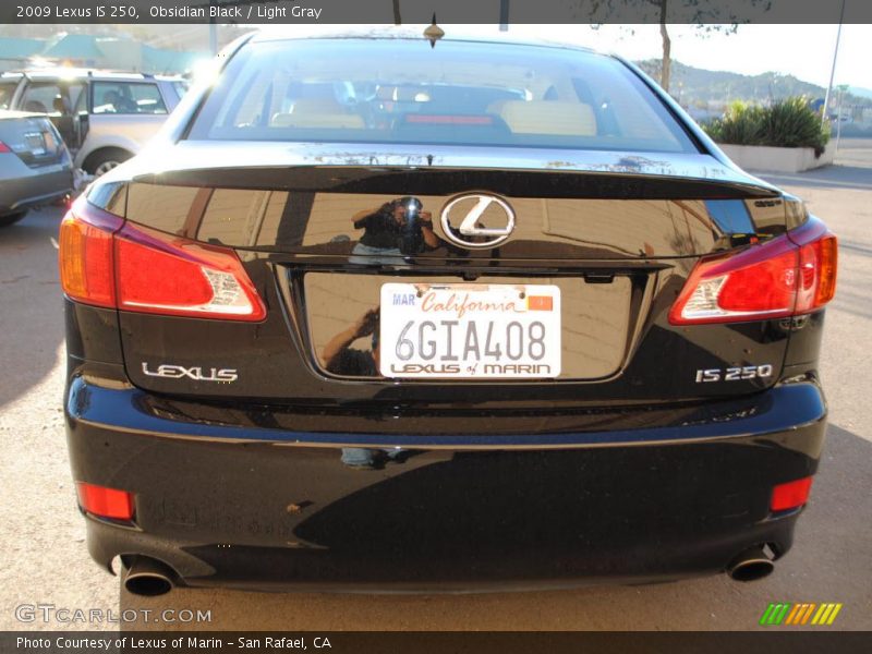 Obsidian Black / Light Gray 2009 Lexus IS 250