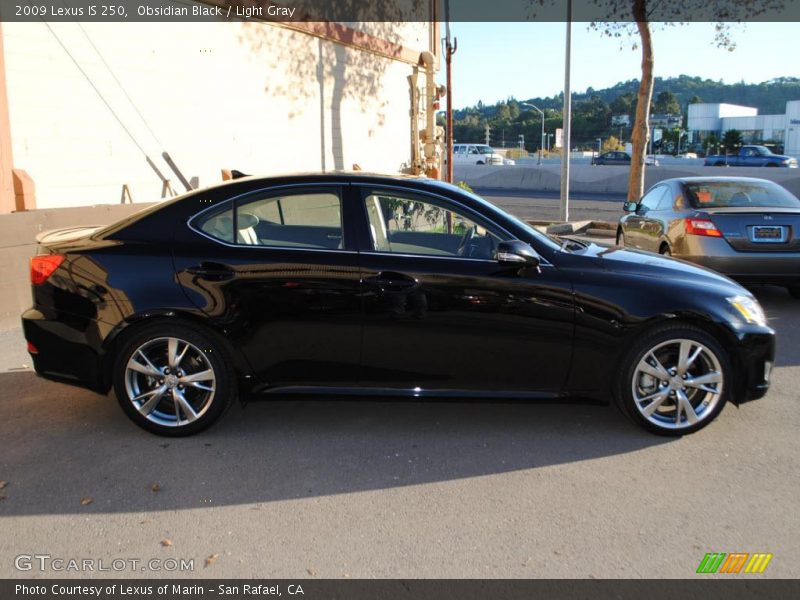 Obsidian Black / Light Gray 2009 Lexus IS 250