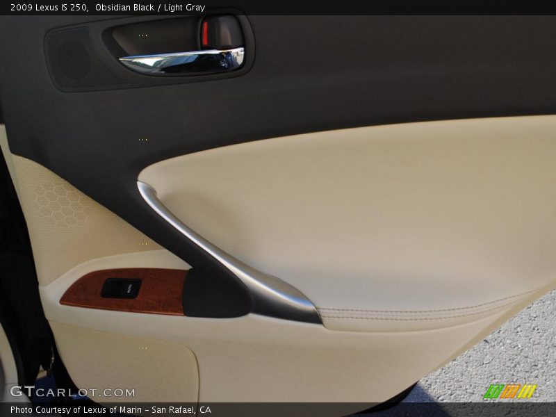 Obsidian Black / Light Gray 2009 Lexus IS 250