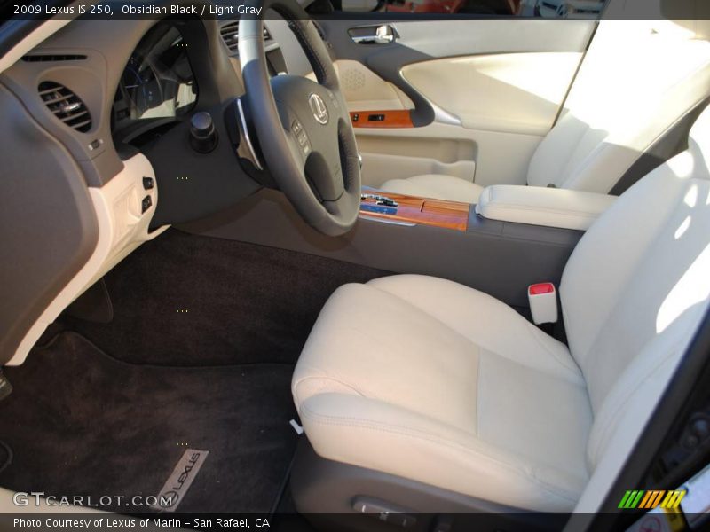 Obsidian Black / Light Gray 2009 Lexus IS 250