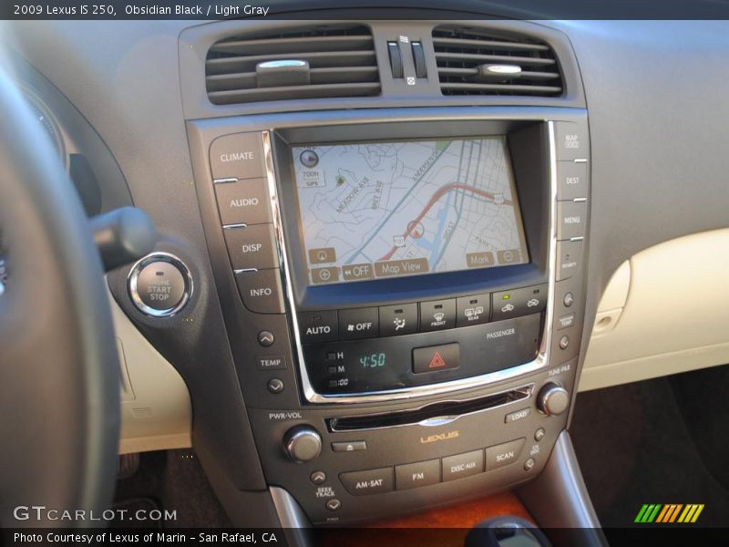 Obsidian Black / Light Gray 2009 Lexus IS 250
