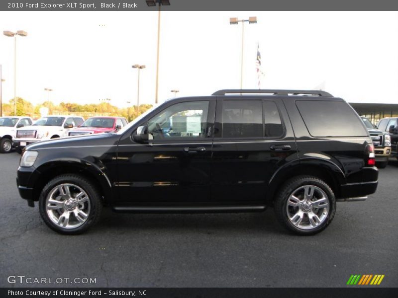 Black / Black 2010 Ford Explorer XLT Sport
