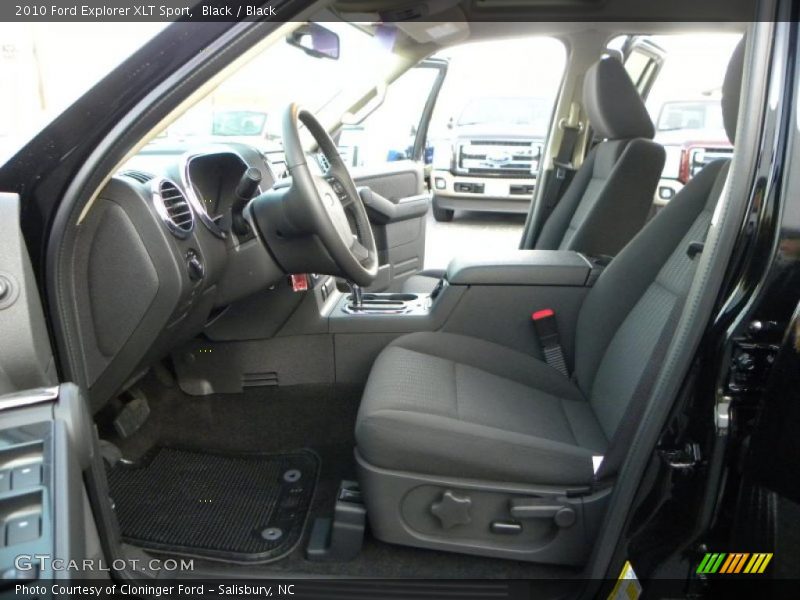 2010 Explorer XLT Sport Black Interior