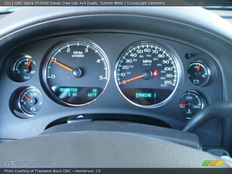  2011 Sierra 3500HD Denali Crew Cab 4x4 Dually Denali Crew Cab 4x4 Dually Gauges