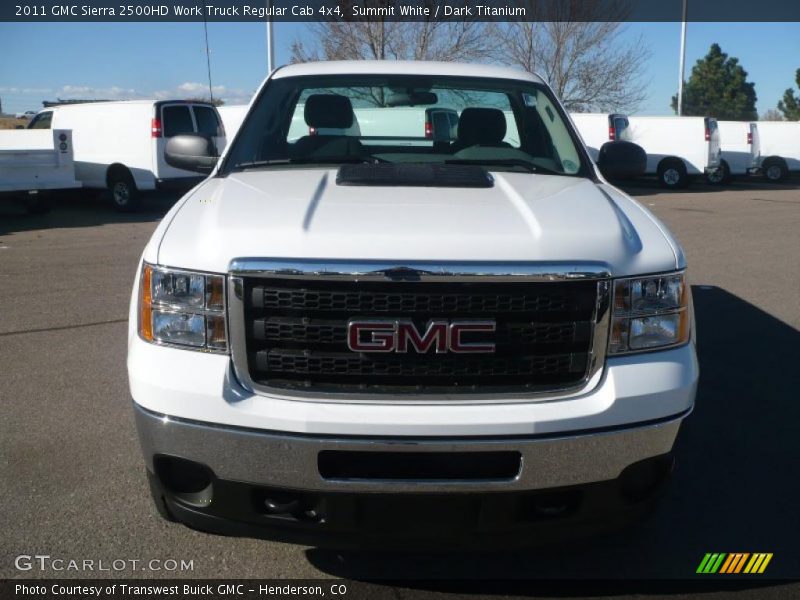 Summit White / Dark Titanium 2011 GMC Sierra 2500HD Work Truck Regular Cab 4x4