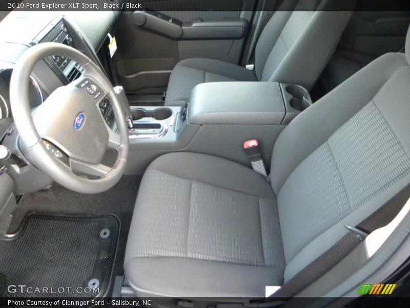 Black / Black 2010 Ford Explorer XLT Sport