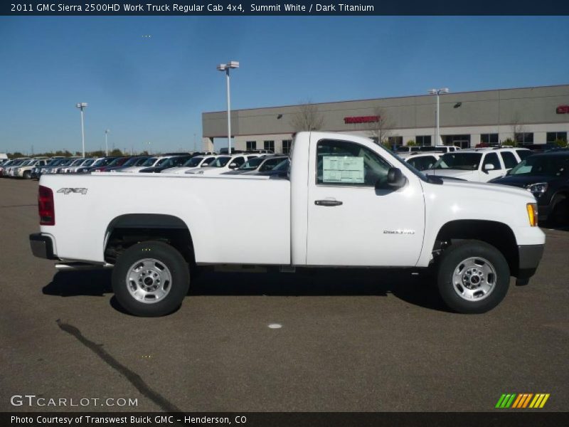 Summit White / Dark Titanium 2011 GMC Sierra 2500HD Work Truck Regular Cab 4x4