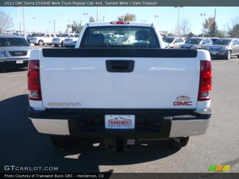 Summit White / Dark Titanium 2011 GMC Sierra 2500HD Work Truck Regular Cab 4x4